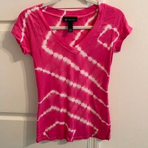 I.N.C pink tie dye shirt with rhinestones